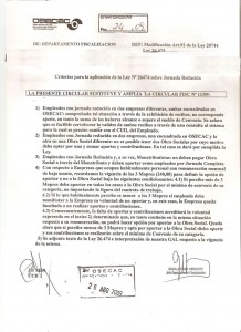 Circular de OSECAC