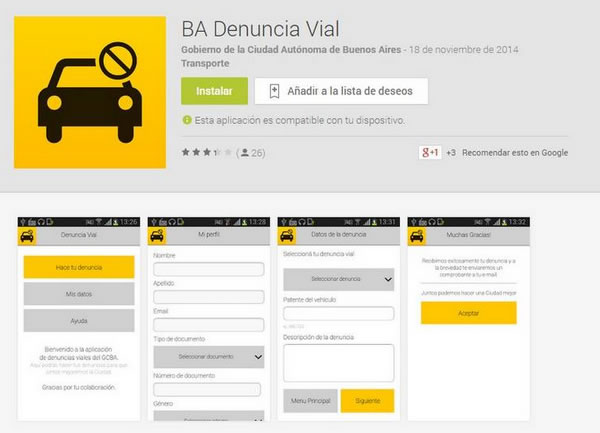 BA Denuncia Vial