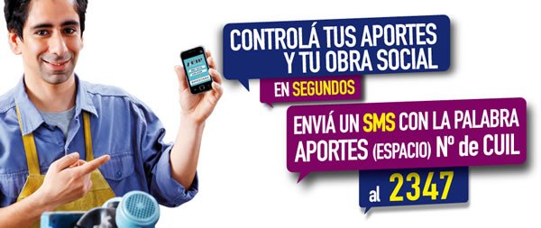 Aportes por SMS