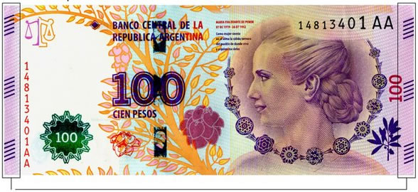 Billete de 100 pesos