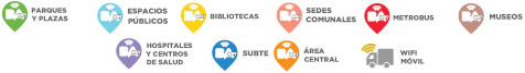 Referencias del mapa Wifi