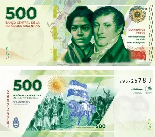 Nuevo billete de $500