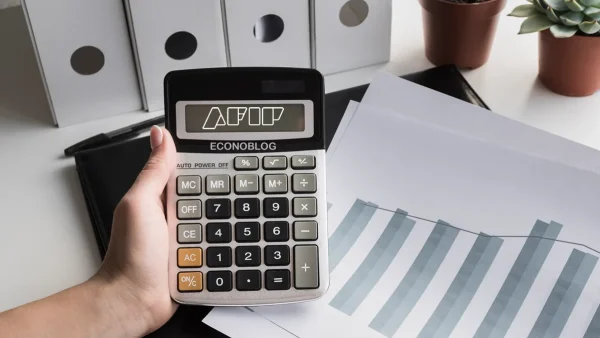 Calculadora con logo de la AFIP