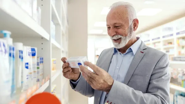 Jubilado en una farmacia