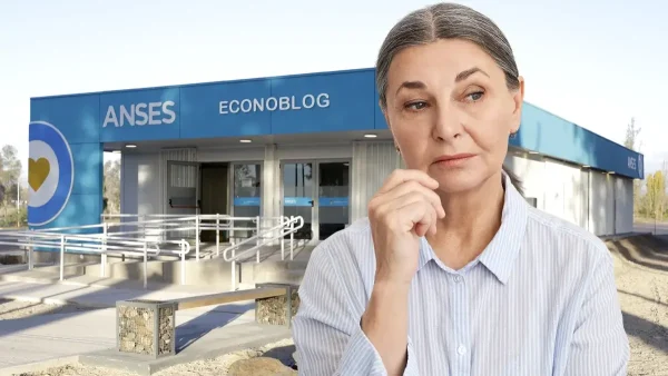 Jubilada pensando en Anses