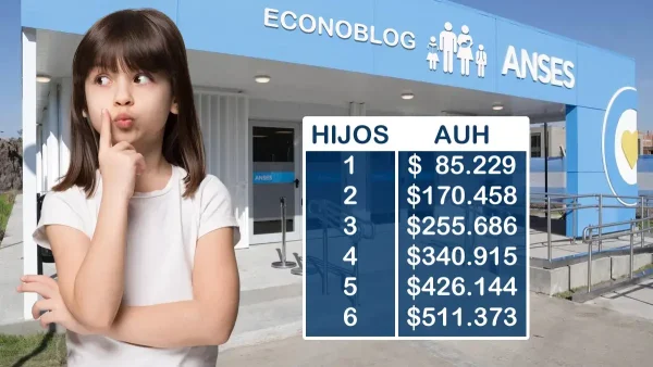 Valores de la AUH en mayo