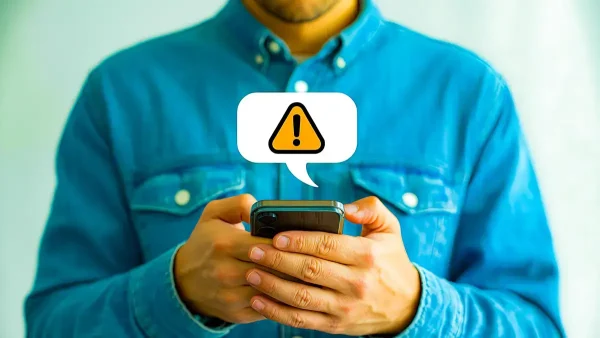 Advertencia en el celular