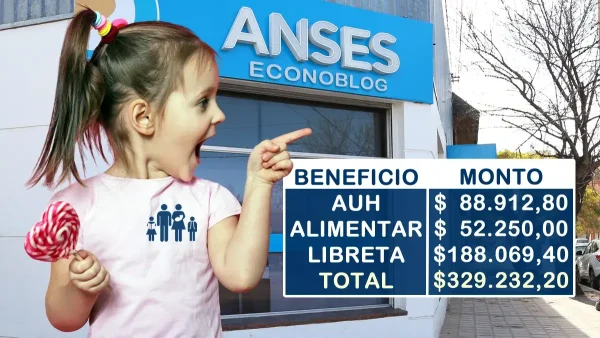 Importes a cobrar por AUH