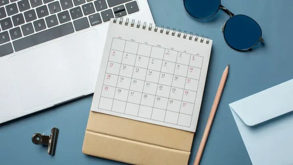 Calendario en escritorio