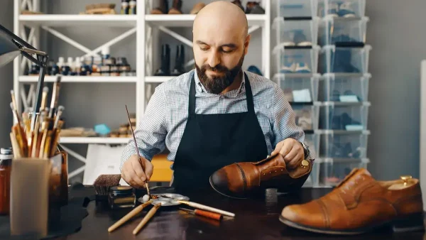 Emprendedor trabajando