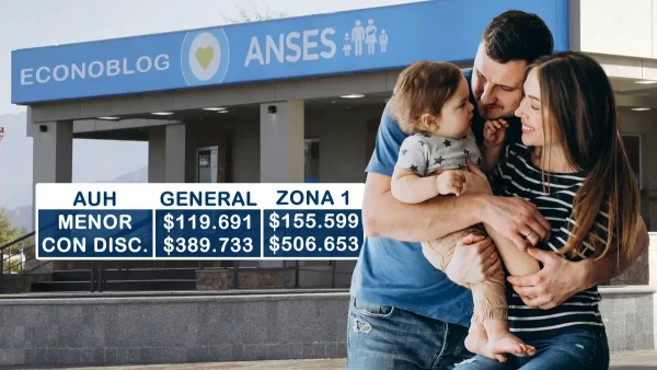 Montos de AUH en noviembre