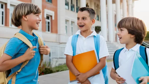 Estudiantes de colegio privado