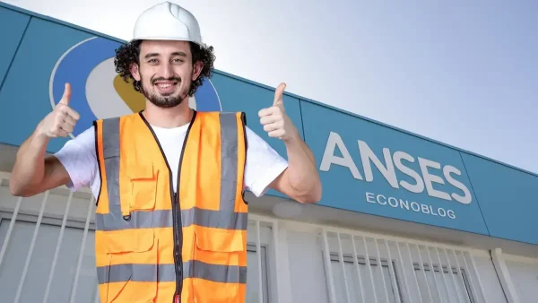 Trabajador contento en Anses