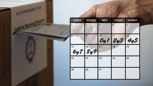 Cronograma para autoridades de mesa