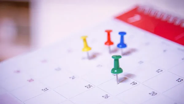 Calendario con marcas