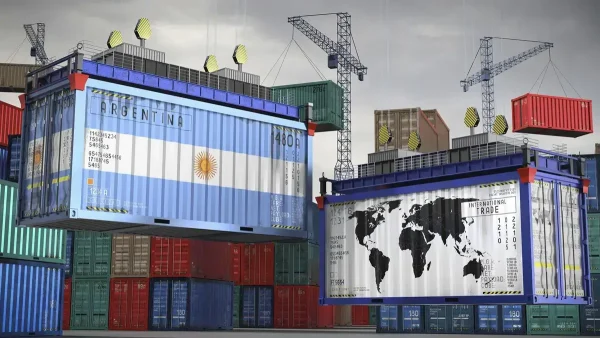 Puerto con comercio exterior