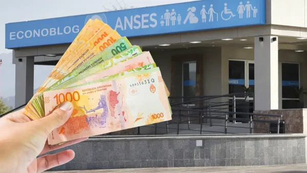 Sosteniendo pesos frente a Anses