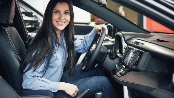 Conductora de un auto