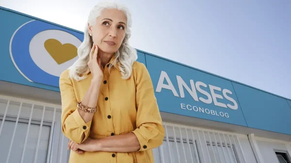 Jubilada pensando en Anses