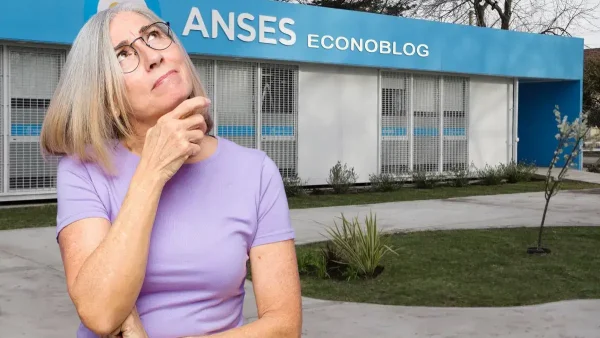 Jubilada pensando en Anses