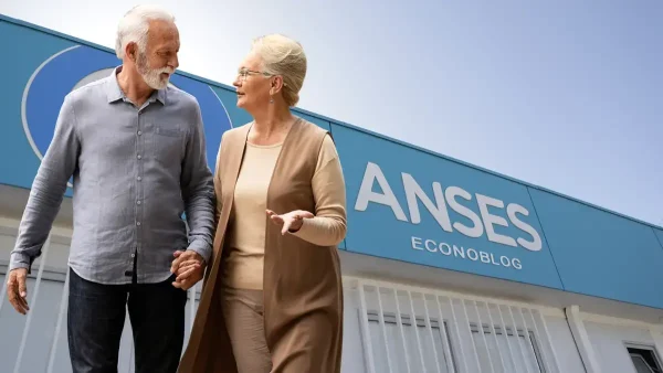 Jubilados hablando en Anses