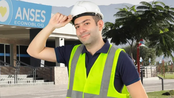 Trabajador contento en Anses