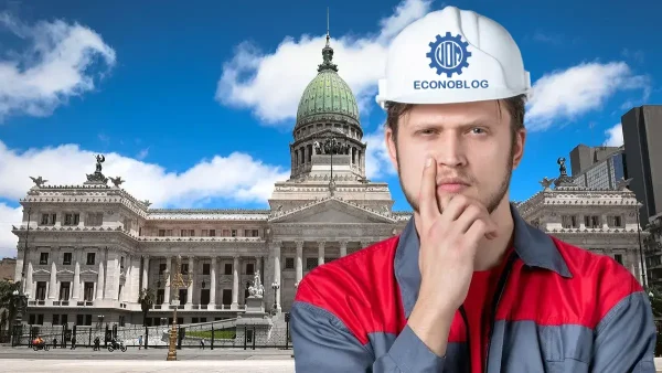 Trabajador de la UOM pensando en el Congreso