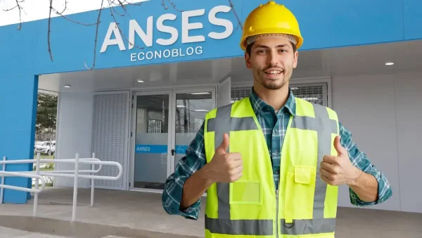 Trabajador contento en Anses
