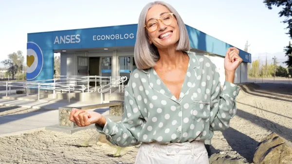 Jubilada bailando en Anses