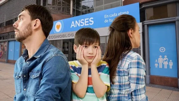 Familia de la AUH triste en Anses