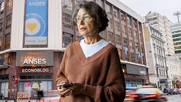 Jubilada pensando en Anses