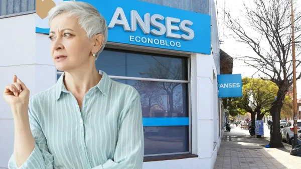 Jubilada pensando en Anses