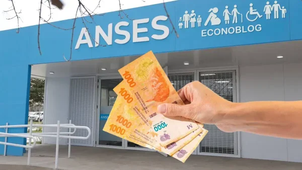 Manos sosteniendo pesos en Anses