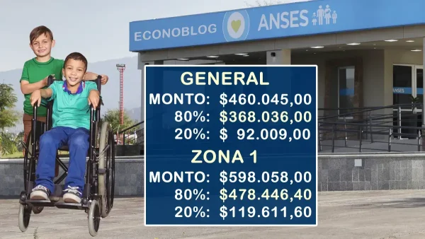 AUH con discapacidad en mayo