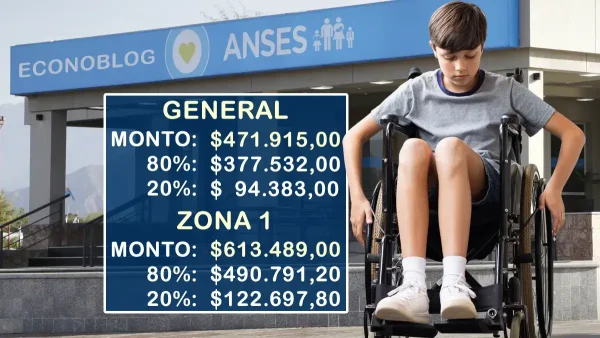 AUH con discapacidad en junio