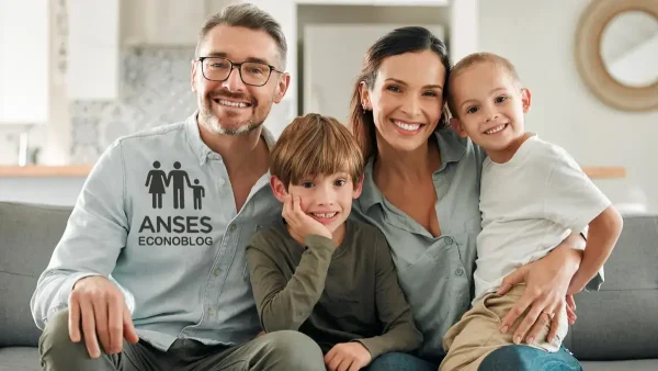 Familia del SUAF con camisa de Anses