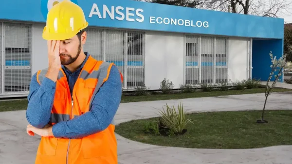 Trabajador preocupado en Anses