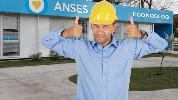 Trabajador contento en Anses