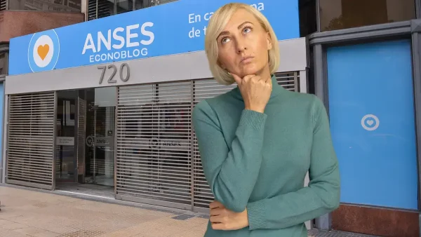 Mujer pensando frente a Anses