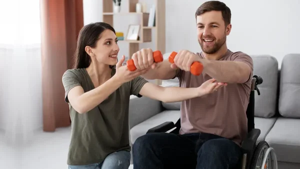Terapia a persona con discapacidad