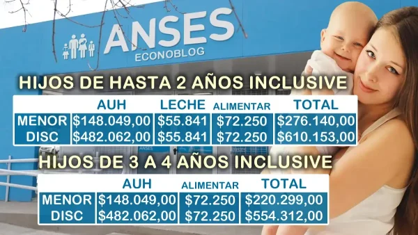 Importes de AUH sin retención
