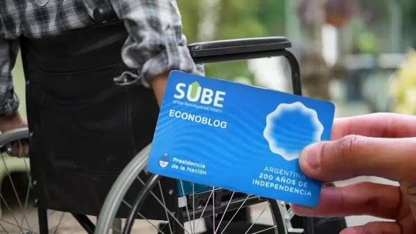 Tarjeta SUBE de persona con discapacidad