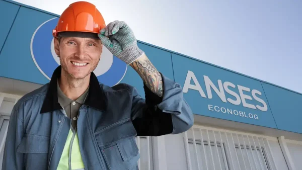 Trabajador contento en Anses