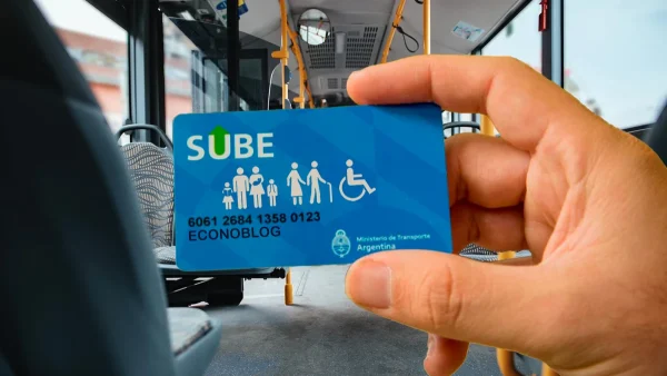 Tarjeta SUBE en colectivo