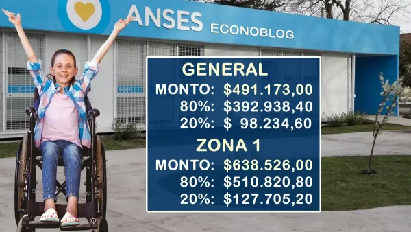 AUH con discapacidad en agosto