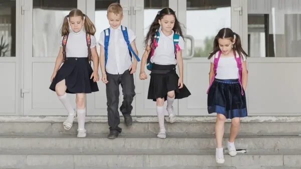 Estudiantes de un colegio privado