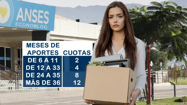 Cuotas de la prestación por desempleo