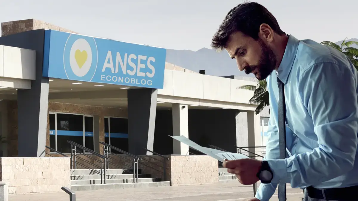 Hombre desempleado en Anses