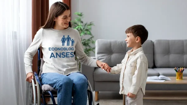 Madre titular de PNC y SUAF con ropa de Anses