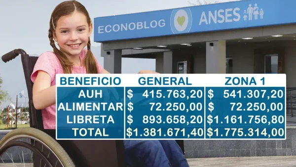 AUH con discapacidad con Libreta